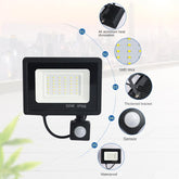 LED PIR Motion Sensor Floodlight for Outdoors Wall AC 220V 100W 50W 30W 20W-TI00885-Veeddydropshipping